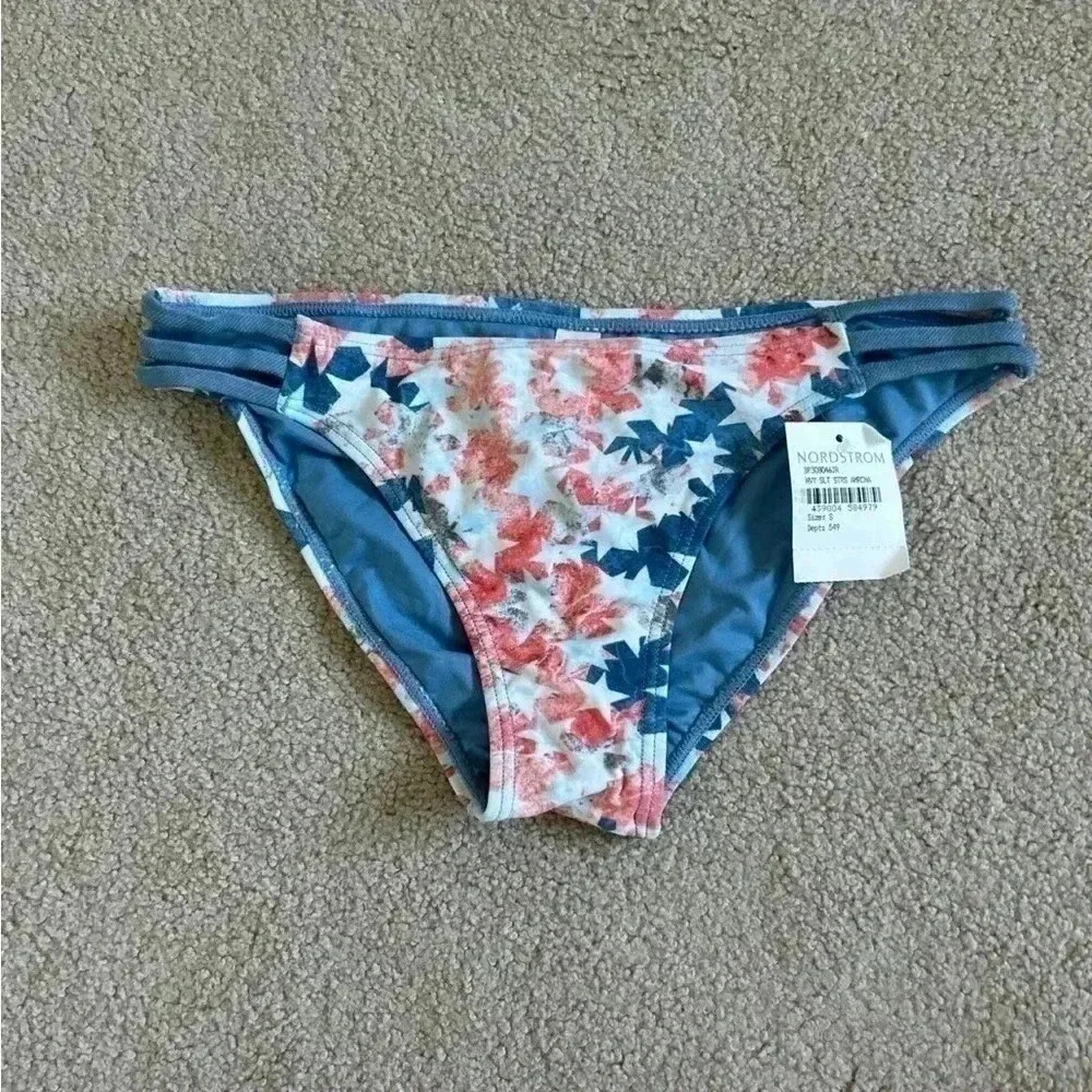 New with tags Nordstrom BP blue and red American star bikini bottoms